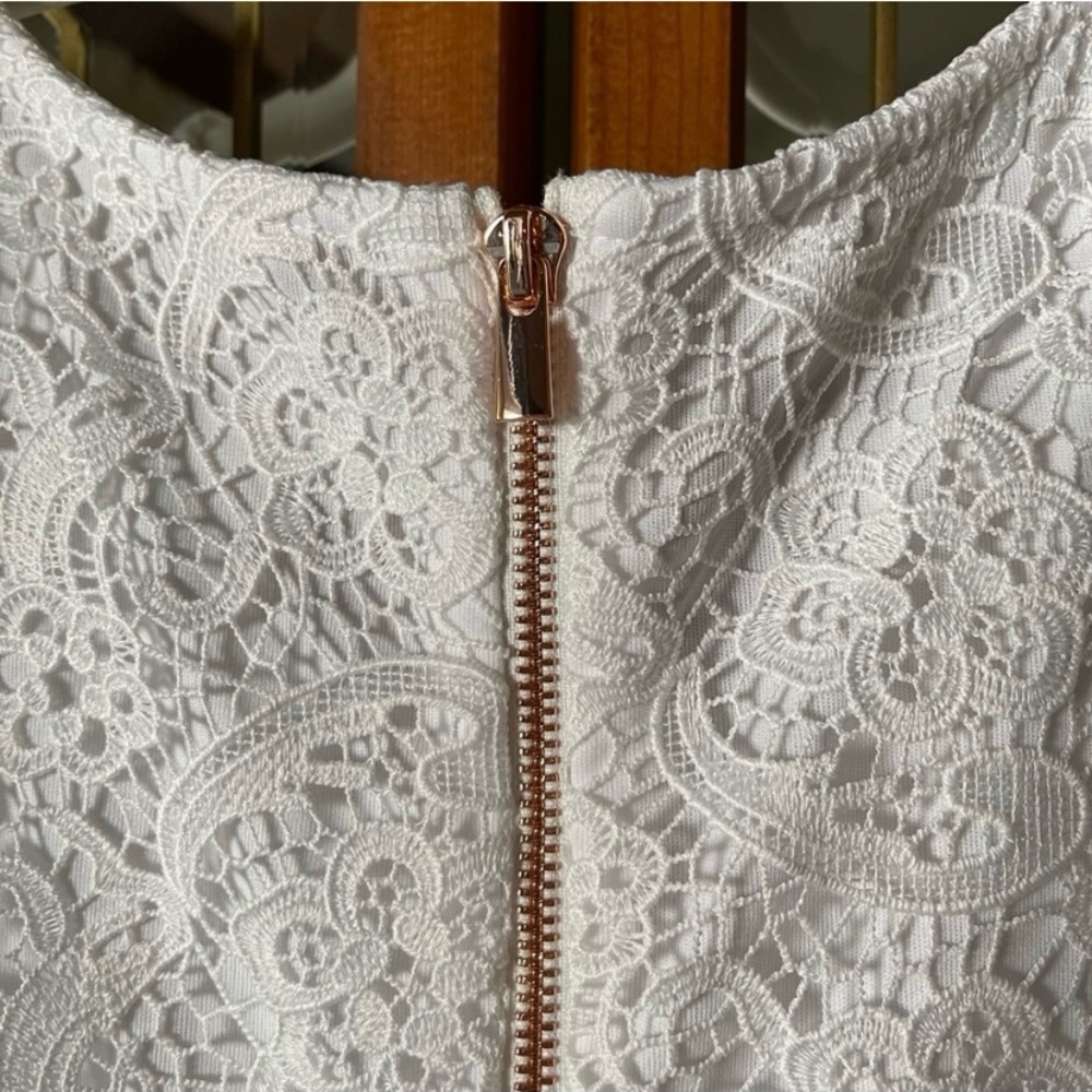 Soft Surroundings White Madelyn Lace Maxi Dress Size 4 - Picture 4 of 5